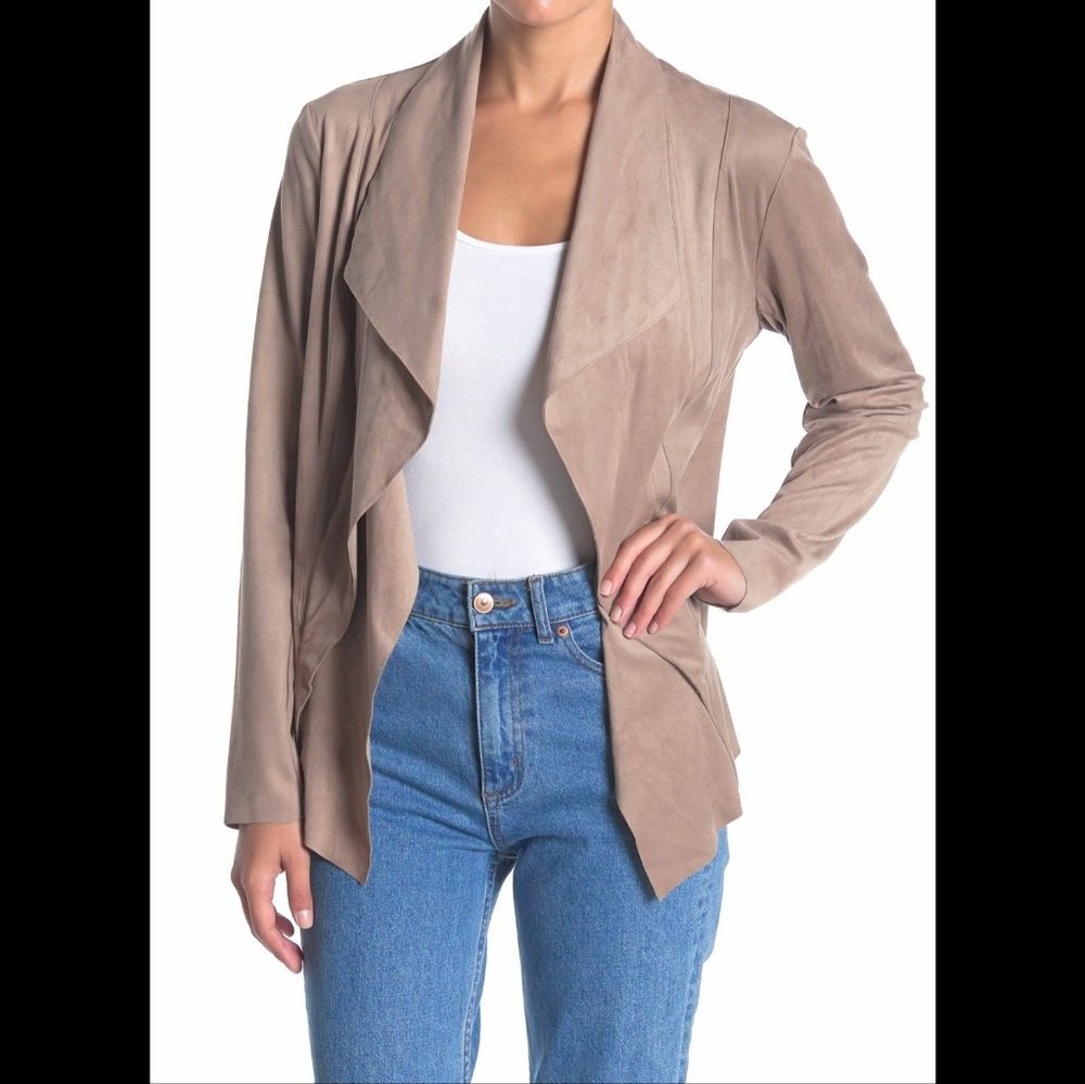 NWOT Max Studio Drape Front Jacket